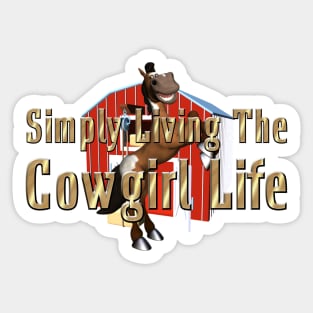 Simply Cowgirl Sticker